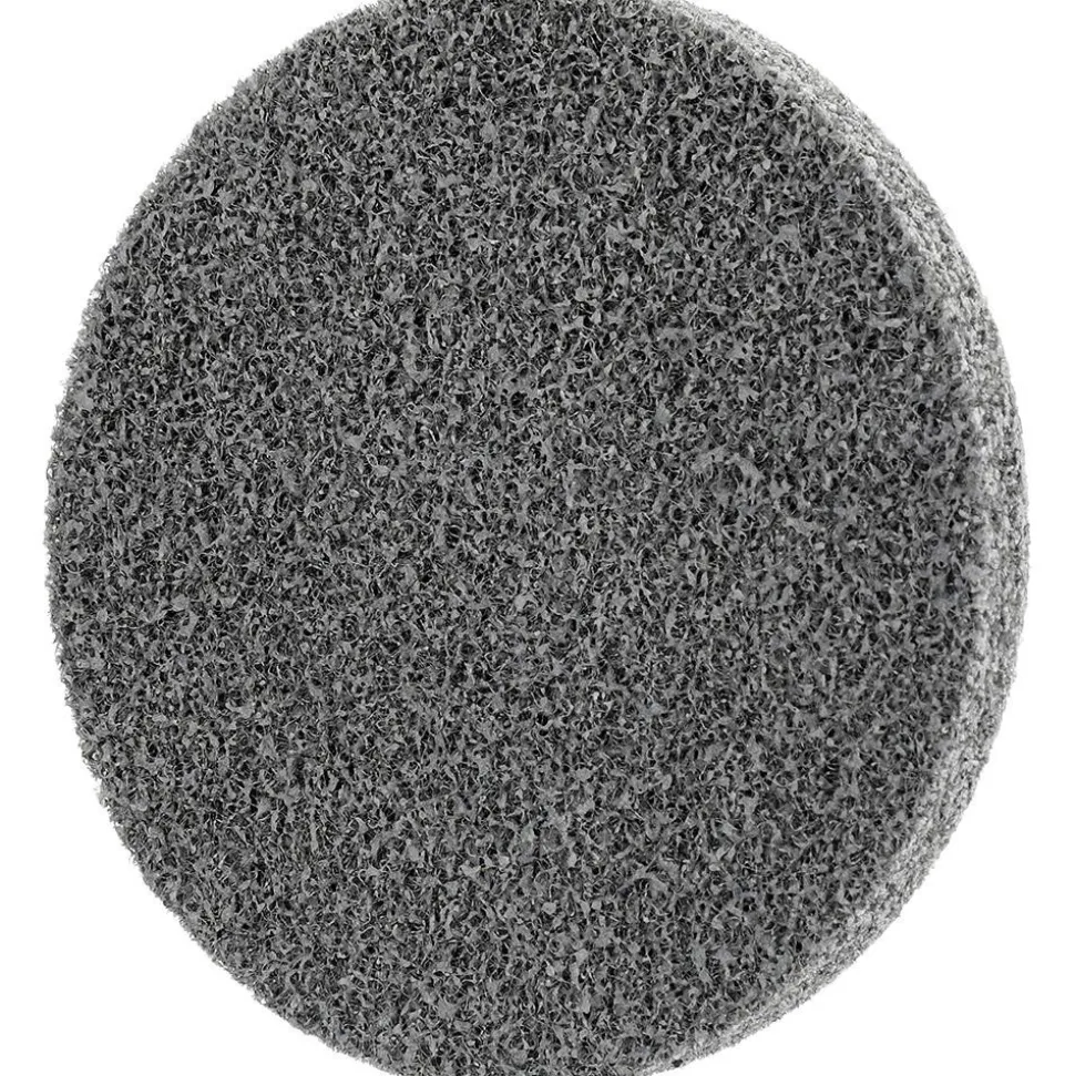 Deburring Wheel: 3" Dia, Roloc Type TR, 2 Density, Aluminum Oxide