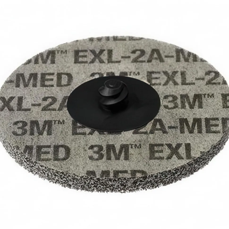 Deburring Wheel: 3" Dia, Roloc Type TR, 2 Density, Aluminum Oxide