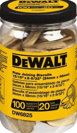 Dewalt Size 20 Joining Plate Biscuits: