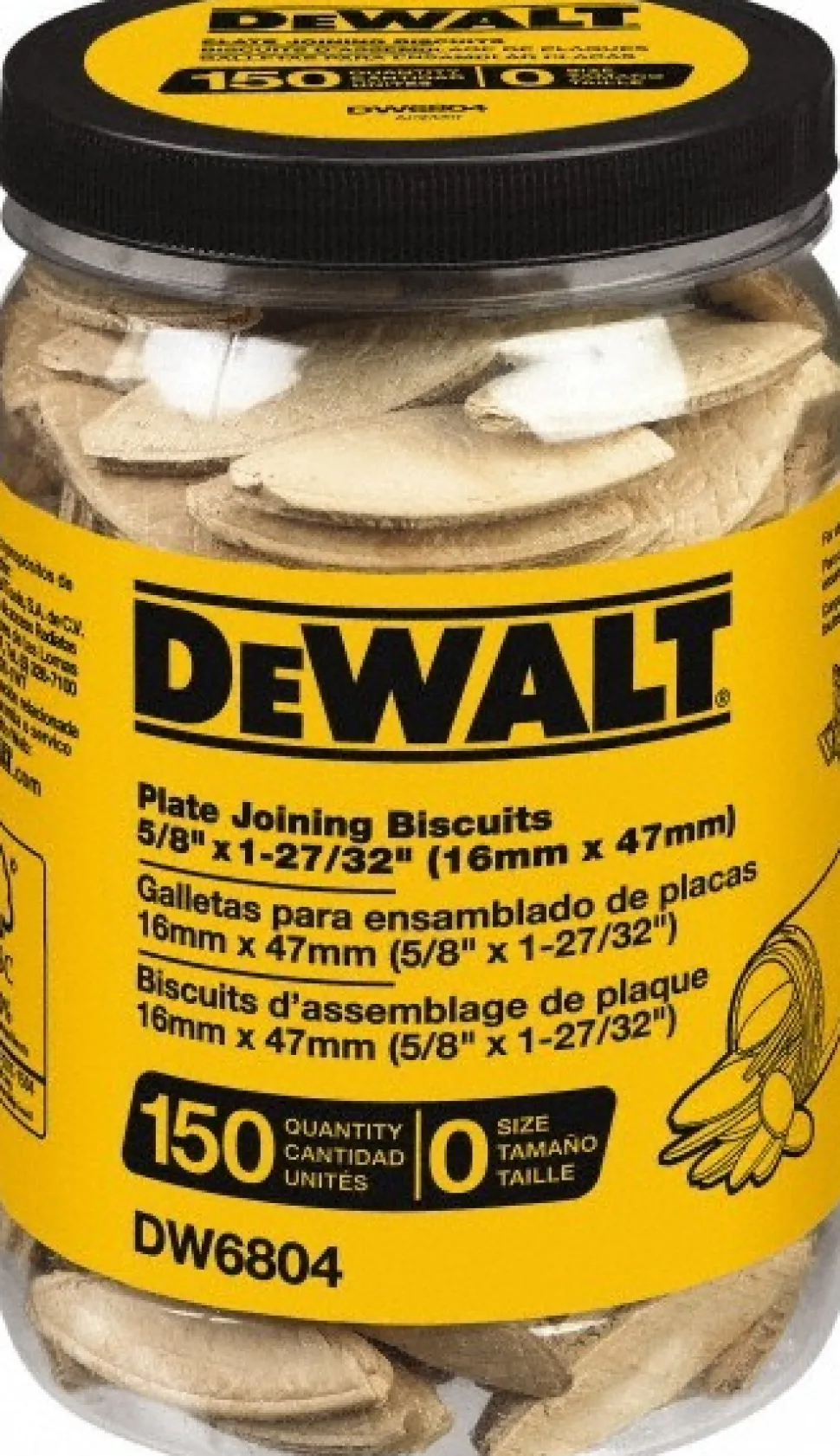 DeWalt Size 0 Joining Plate Biscuits