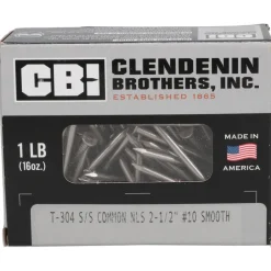 8D, 10 Gauge, 2-1/2" OAL Common Nails