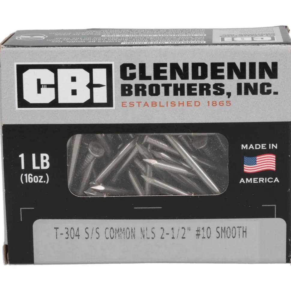 8D, 10 Gauge, 2-1/2" OAL Common Nails