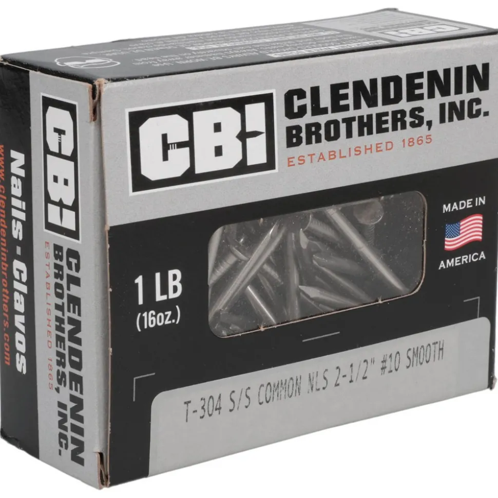 8D, 10 Gauge, 2-1/2" OAL Common Nails