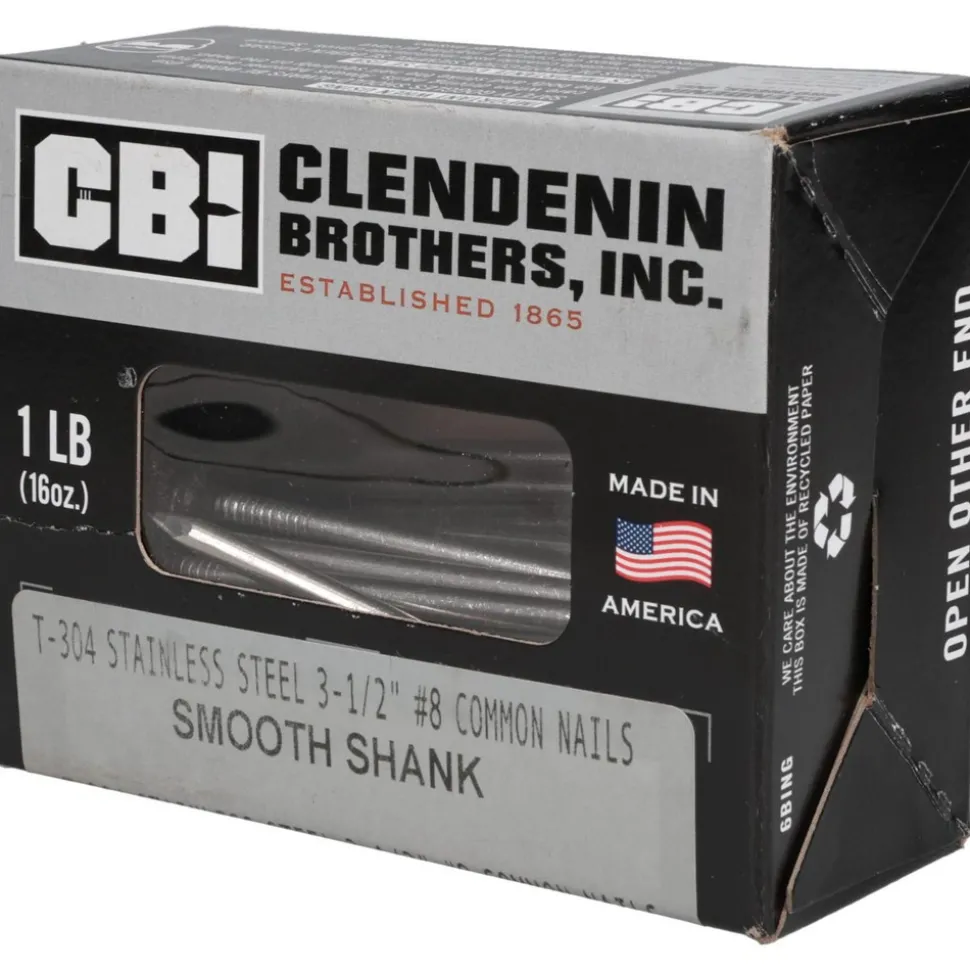 16D, 8 Gauge, 3-1/2" OAL Common Nails
