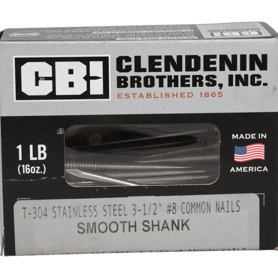 16D, 8 Gauge, 3-1/2" OAL Common Nails