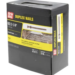 8D, 10 Gauge, 2-1/2" OAL Duplex Nails