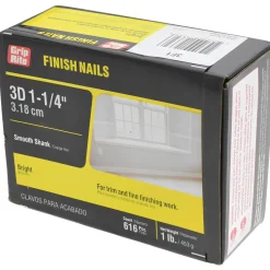 3D, 16 Gauge, 1-1/4" OAL Finishing Nails