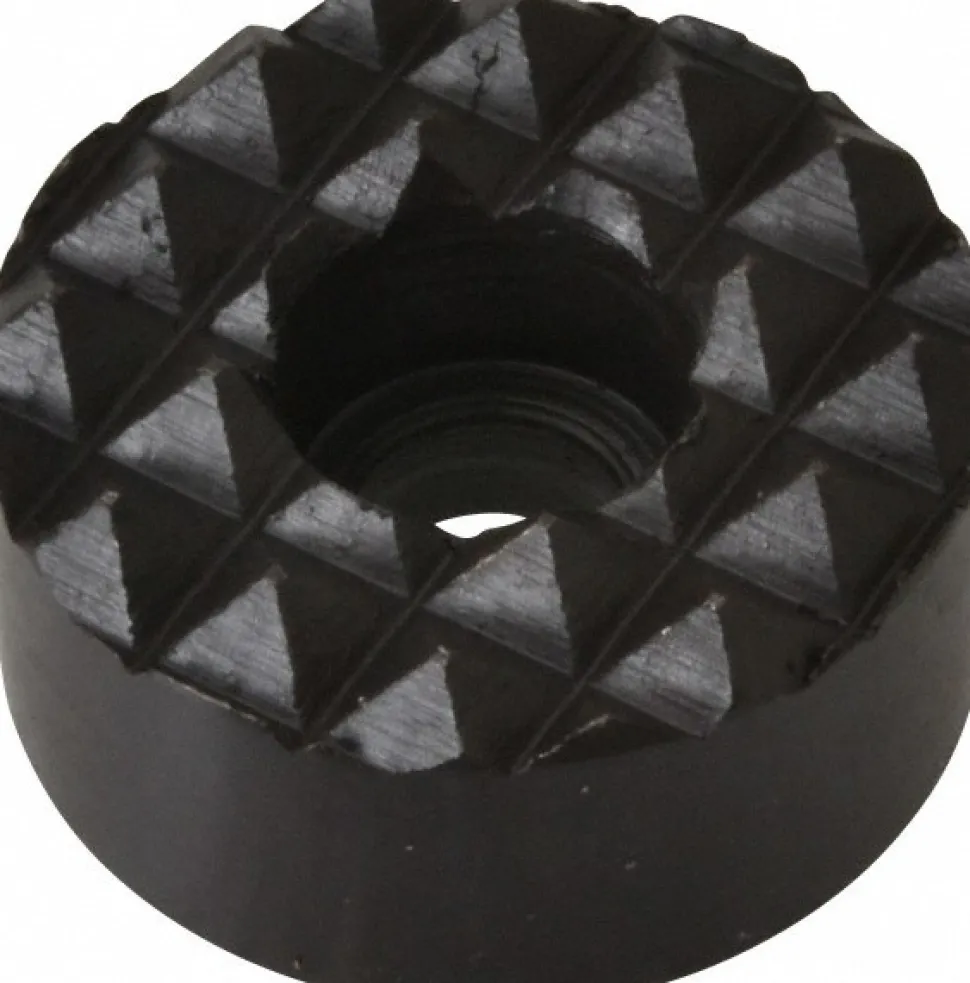 1" Dia, 1/2" High, 1/4 C Bore SHCS, Counterbored, Coarse Tooth Grade Diamond Serration Tooth Pattern, High Speed Steel, Round Positioning Gripper