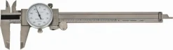 Dial Caliper: 6", 0.001000" Graduation, 0.1000" per Revolution, Steel Jaws