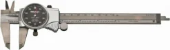 Dial Caliper: 6", 0.001000" Graduation, 0.1000" per Revolution, 0.0010" Accuracy, Stainless Steel Jaws