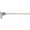 Dial Caliper: 12", 0.001000" Graduation, 0.1000" per Revolution, 0.0015" Accuracy, Calibrated, Stainless Steel Jaws