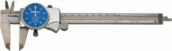 Dial Caliper: 6", 0.001000" Graduation, 0.1000" per Revolution, 0.0010" Accuracy, Stainless Steel Jaws
