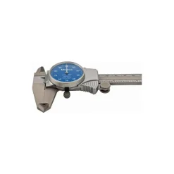 Dial Caliper: 6", 0.001000" Graduation, 0.1000" per Revolution, 0.0010" Accuracy, Stainless Steel Jaws
