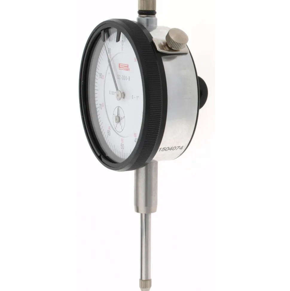 Dial Drop Indicator: 1.0000" Max Measurement, 0-100 Dial Reading, 0.002000" Accuracy