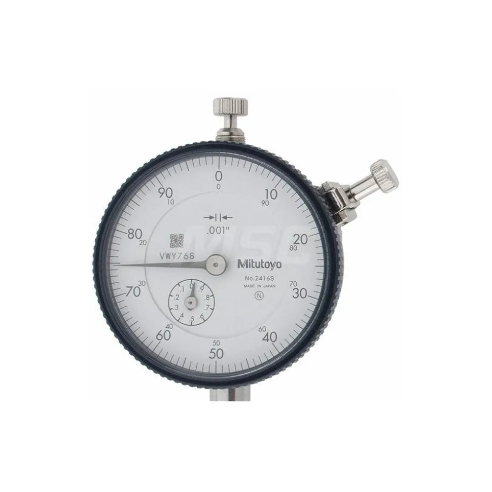 Dial Drop Indicator: 1.0000" Max Measurement, 0-100 Dial Reading, 0.002000" Accuracy
