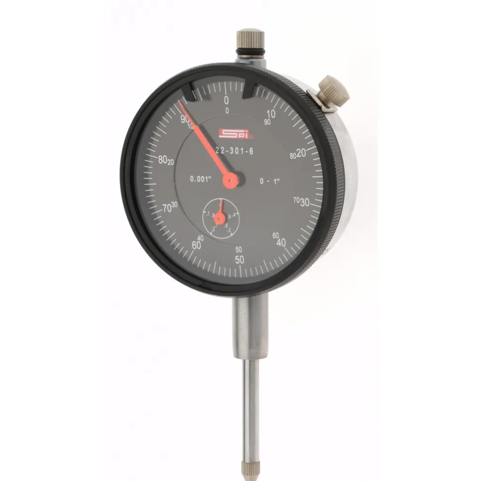 Dial Drop Indicator: 1.0000" Max Measurement, 0-100 Dial Reading, 0.002000" Accuracy