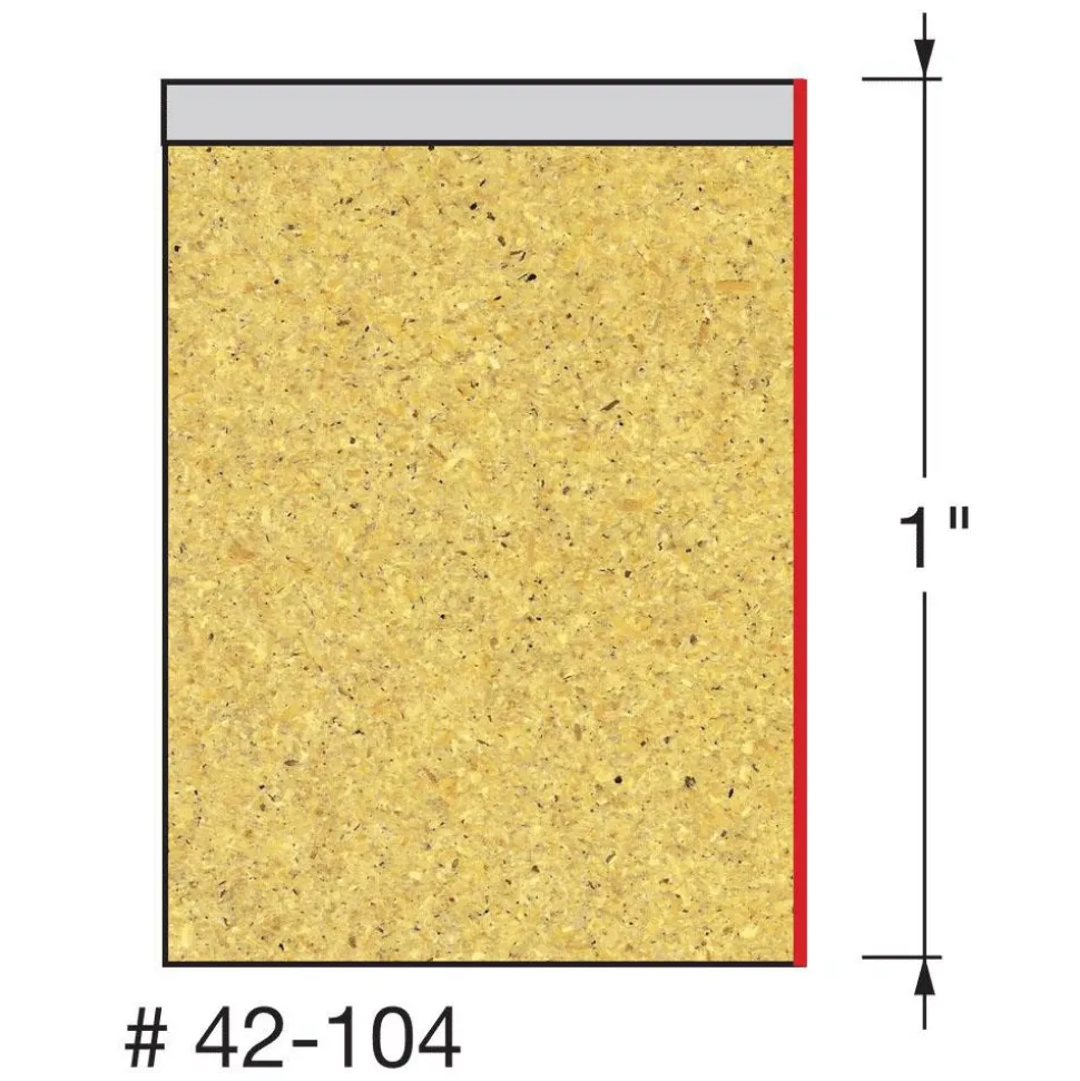 1/2" Dia, 1" LOC, 2 Flute Carbide-Tipped Edge Profile Flush Trim Router Bit