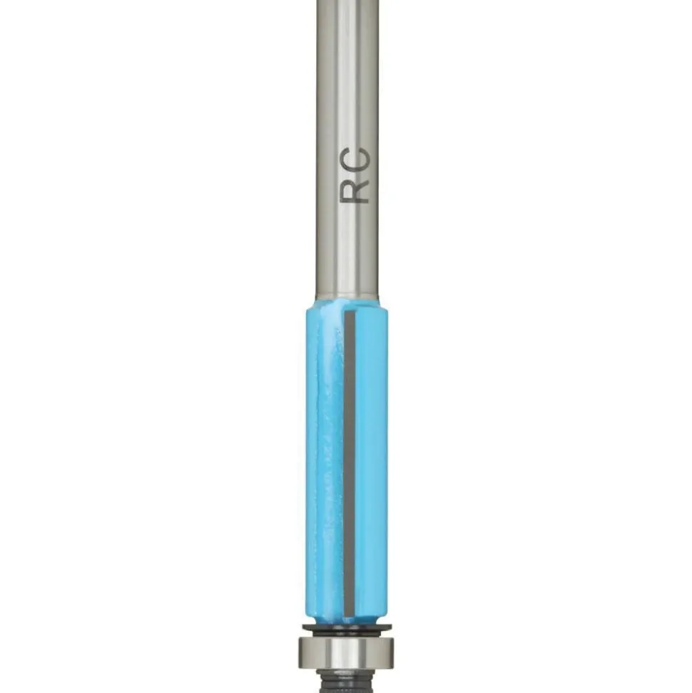 3/8" Dia, 1-3/16" LOC, 2 Flute Carbide-Tipped Edge Profile Flush Trim Router Bit
