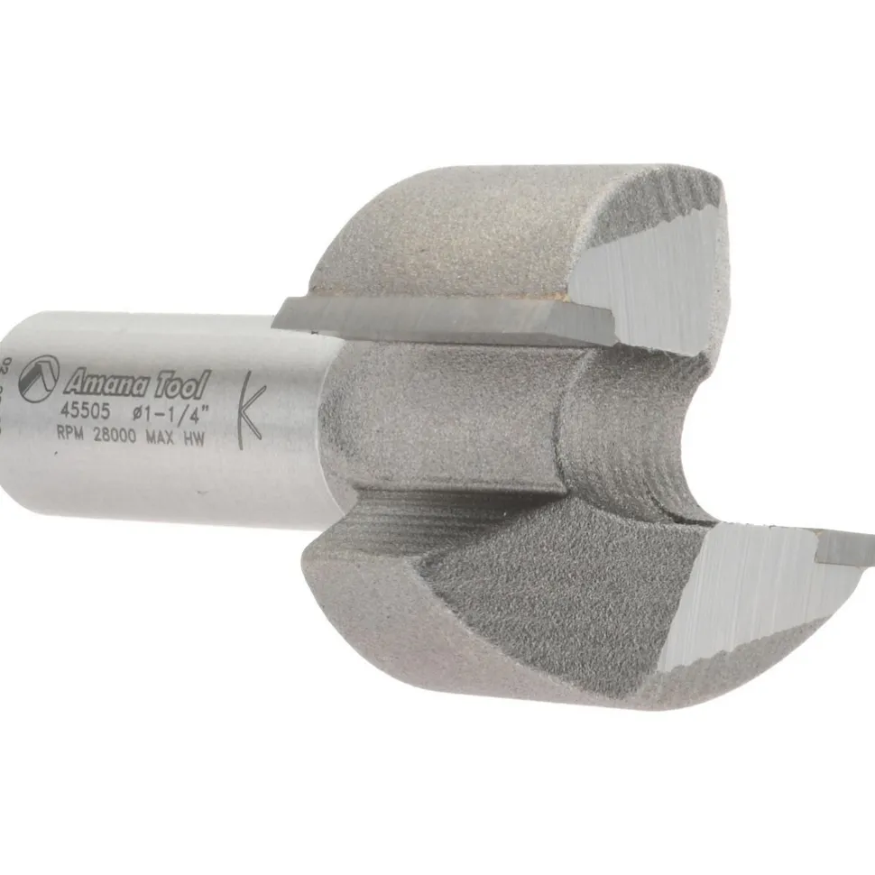 1-1/4" Dia, 3/4" LOC, 2 Flute Carbide-Tipped Edge Profile Mortising Router Bit