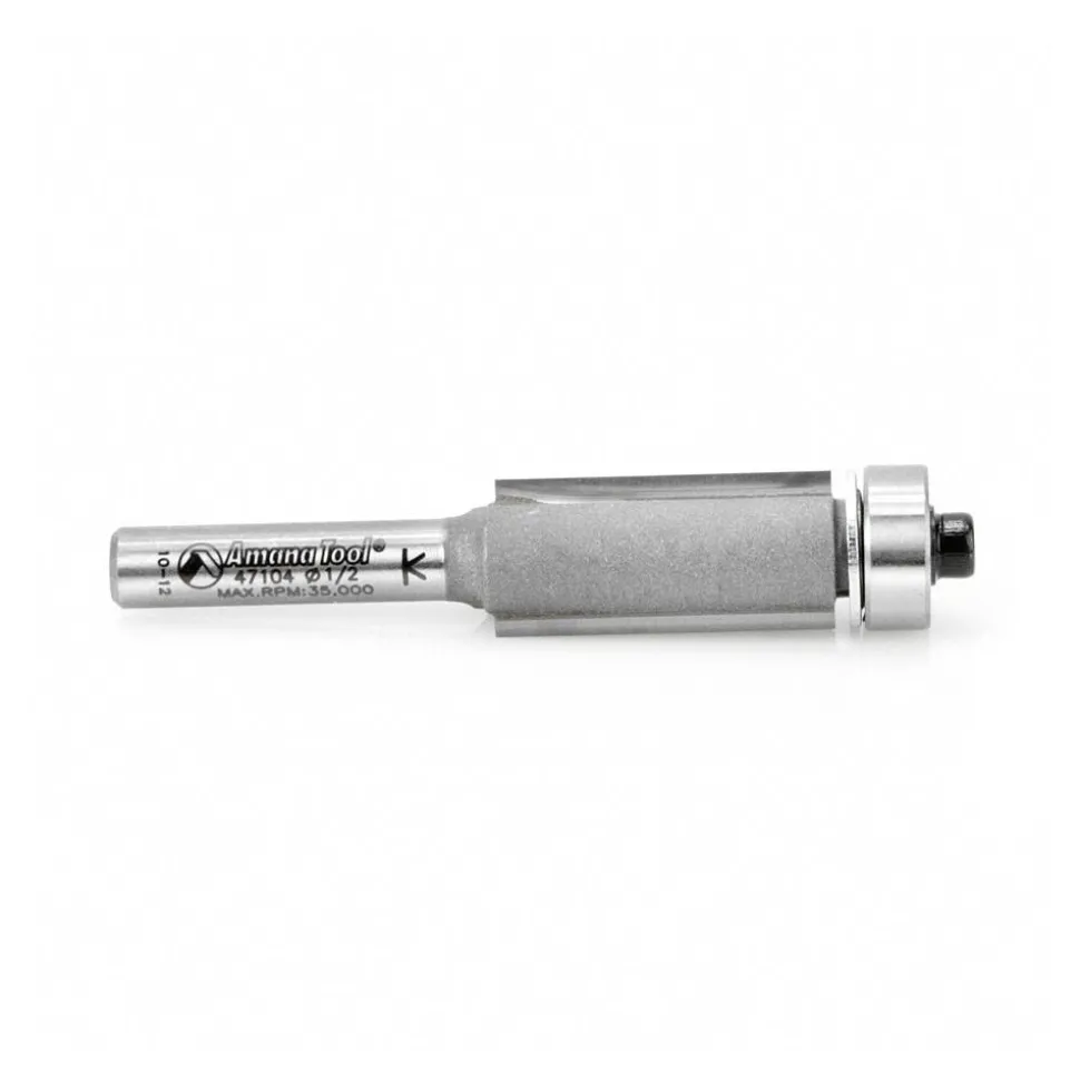 1/2" Dia, 1" LOC, 2 Flute Carbide-Tipped Edge Profile Flush Trim Router Bit