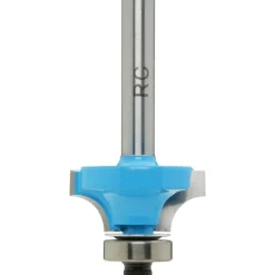 1" Dia, 1/2" LOC, 2 Flute Carbide-Tipped Edge Profile Round-Over Router Bit