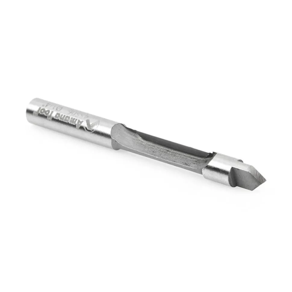 1/4" Dia, 3/4" LOC, 1 Flute Carbide-Tipped Edge Profile Panel Pilot Router Bit