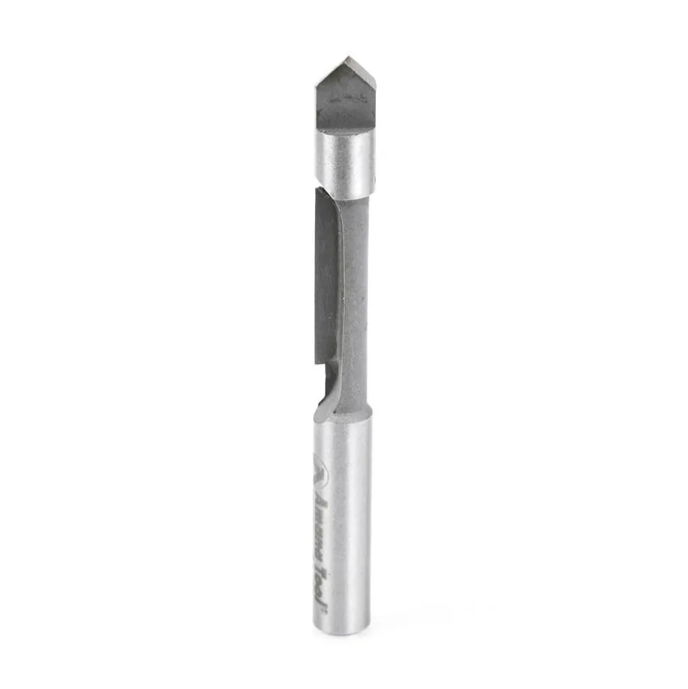1/4" Dia, 3/4" LOC, 1 Flute Carbide-Tipped Edge Profile Panel Pilot Router Bit