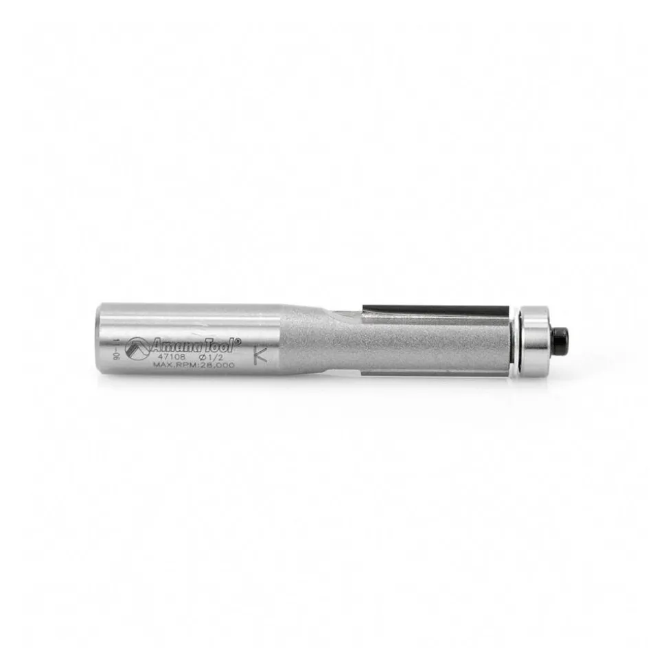 1/2" Dia, 1" LOC, 2 Flute Carbide-Tipped Edge Profile Flush Trim Router Bit