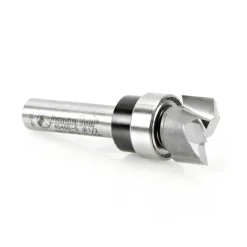 1/2" Dia, 1/4" LOC, 2 Flute Solid Carbide Edge Profile Pattern-Cutting Router Bit