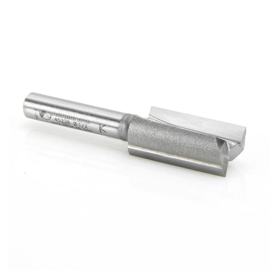 1/2" Dia, 1" LOC, 2 Flute Straight Router Bit