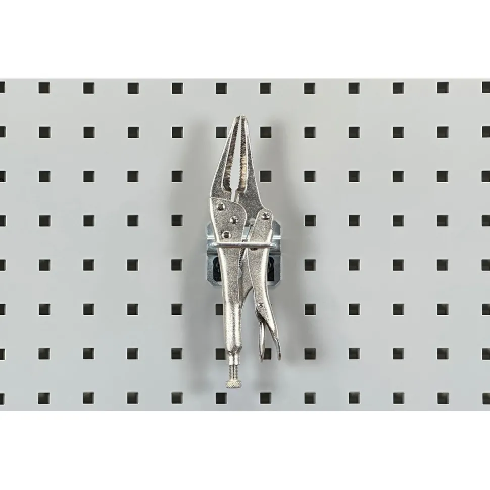 3/16" Dia, 1-13/32" Long Closed Hammer/Plier Holder Pegboard Hook