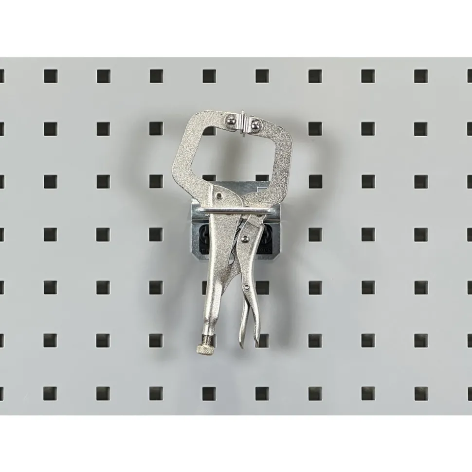 3/16" Dia, 1-13/32" Long Closed Hammer/Plier Holder Pegboard Hook