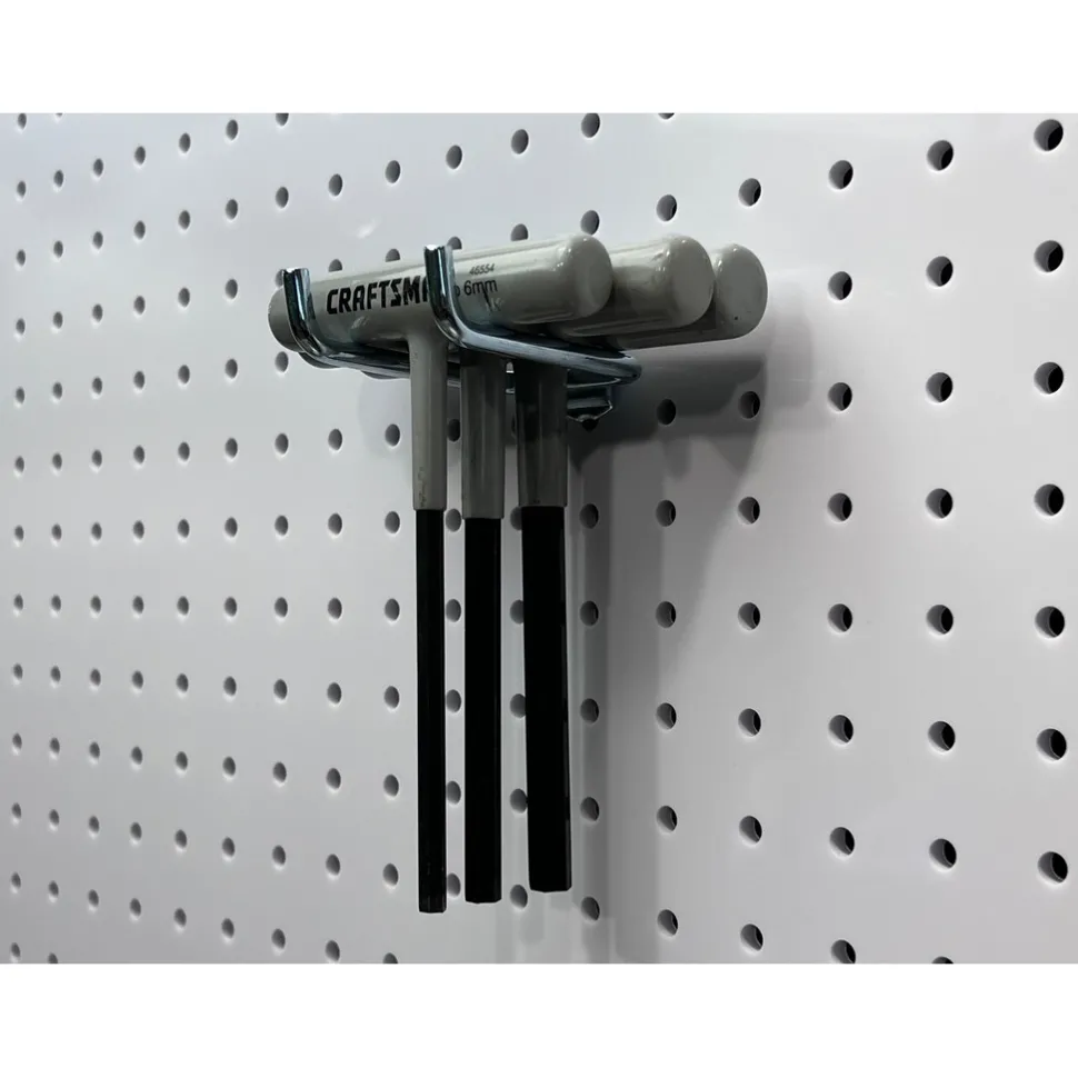 3/16" Dia, 2-13/16" Long Double Arm Pegboard Hook