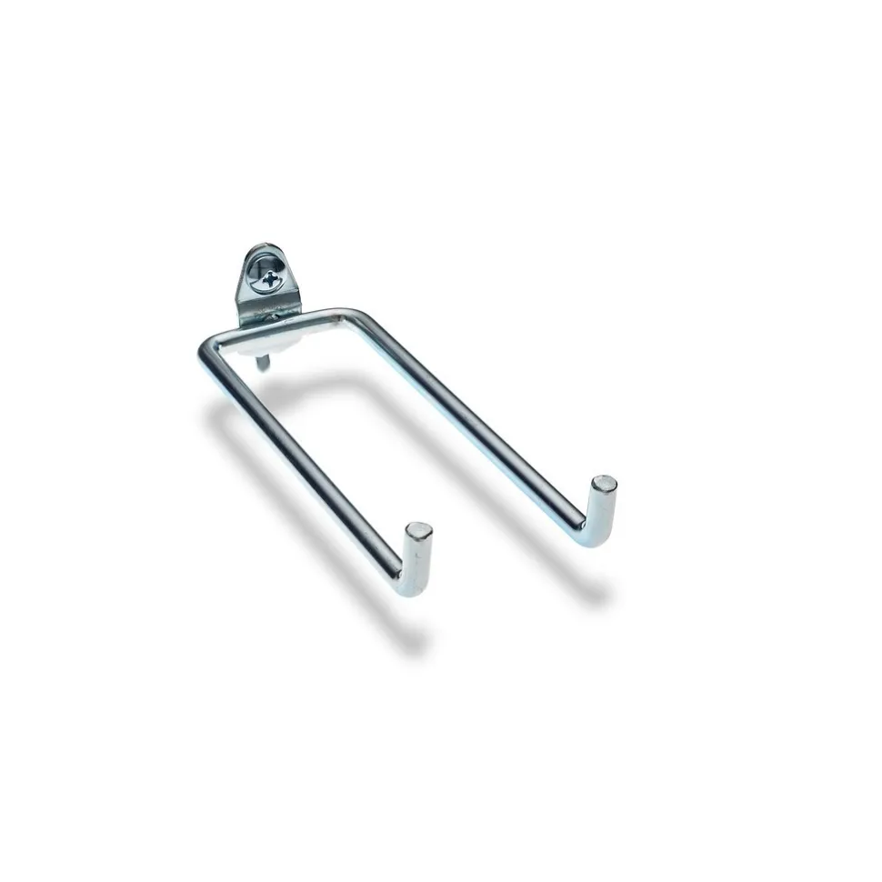 1/4" Dia, 5-3/4" Long Double Arm Pegboard Hook