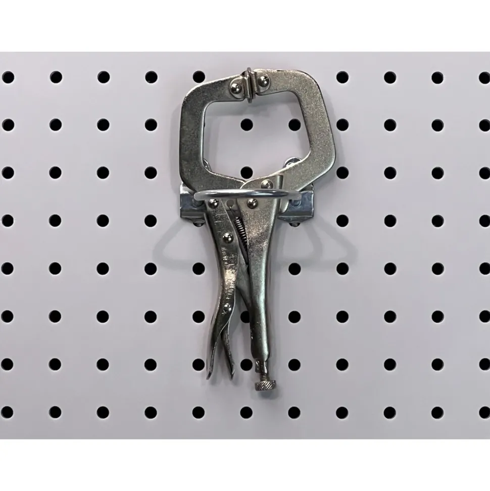 3/16" Dia, 2-7/8" Long Double Mount U Shape Pegboard Hook