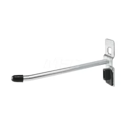 1/4" Dia, 3-15/16" Long Single Angled End Pegboard Hook