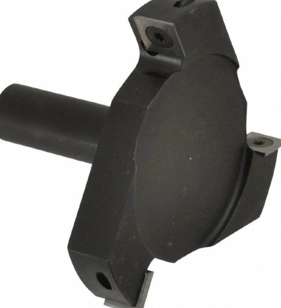 4" Dia, 1/8" Max Depth, 3/4" Shank Dia, Indexable Spoilboard Surface Insert Cutter