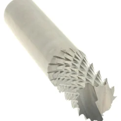 Diamond-Pattern Router Bit: 1/2" Dia, 1" LOC, 1/2" Shank Dia, Fishtail Point End