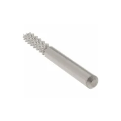 Diamond-Pattern Router Bit: 1/4" Dia, 3/4" LOC, 1/4" Shank Dia, End Mill End