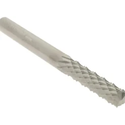 Diamond-Pattern Router Bit: 1/4" Dia, 1" LOC, 1/4" Shank Dia, End Mill End