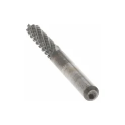 Diamond-Pattern Router Bit: 1/8" Dia, 1/2" LOC, 1/8" Shank Dia, End Mill End