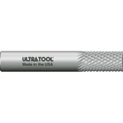 Diamond-Pattern Router Bit: 1/4" Dia, 1" LOC, 1/4" Shank Dia, Drill Point End