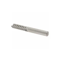 Diamond-Pattern Router Bit: 1/4" Dia, 3/4" LOC, 1/4" Shank Dia, End Mill End