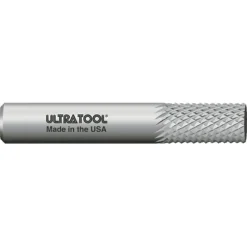 Diamond-Pattern Router Bit: 1/4" Dia, 1" LOC, 1/4" Shank Dia, Burr End