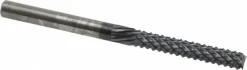 Diamond-Pattern Router Bit: 1/4" Dia, 1-1/2" LOC, 1/4" Shank Dia, End Mill End