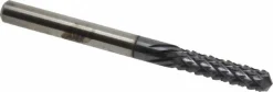 Diamond-Pattern Router Bit: 1/8" Dia, 1/2" LOC, 1/8" Shank Dia, Drill Point End