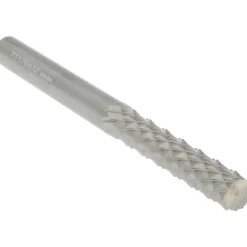Diamond-Pattern Router Bit: 1/4" Dia, 1-1/8" LOC, 1/4" Shank Dia, Plain (No) End