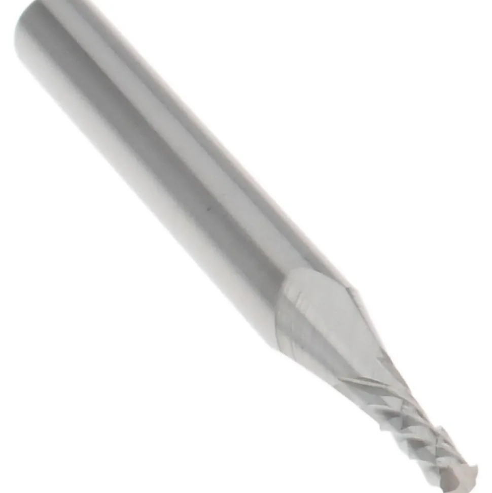 Diamond-Pattern Router Bit: 1/16" Dia, 3/16" LOC, 1/8" Shank Dia, End Mill End