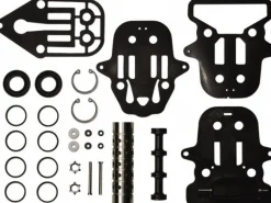 Diaphragm Pump Air Section Repair Kit: Includes Bumper, Gasket, O-Rings, Pilot Valve Body, Plunger Actuator, Plunger Bushing, Retainer Ring, Shaft Seal & Sleeve & Spool Set, Use with S15 Metallic, S20 Metallic & S30 Metallic