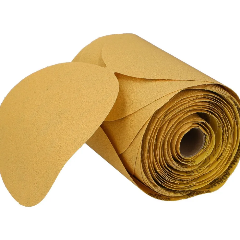 6" Dia PSA Disc Roll: 80 Grit, Aluminum Oxide